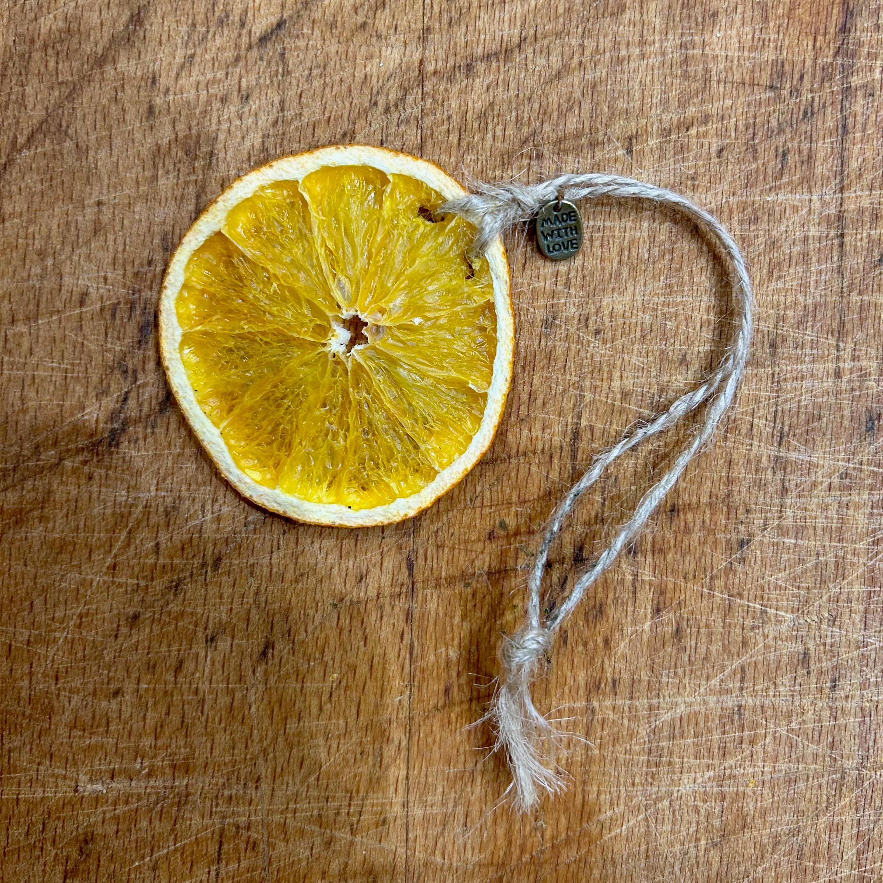 Natural Dried Orange Slice Baubles 3x – Hand-Prepared Citrus Christmas Ornaments